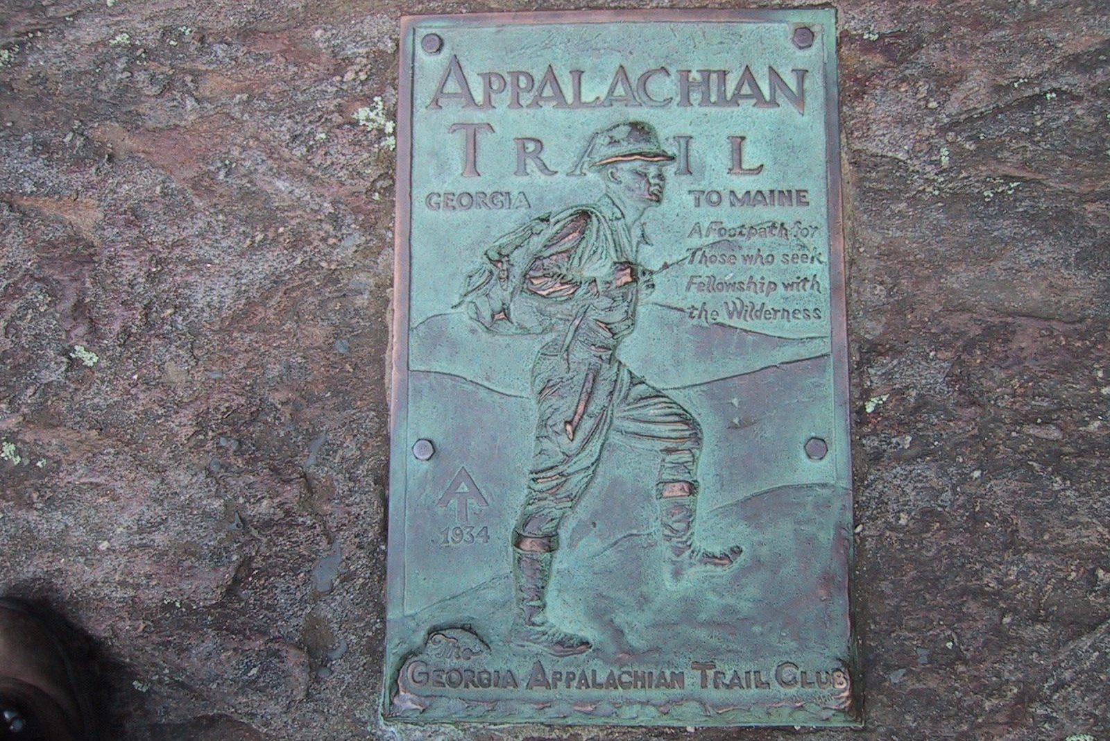 Appalachian Trail plaque