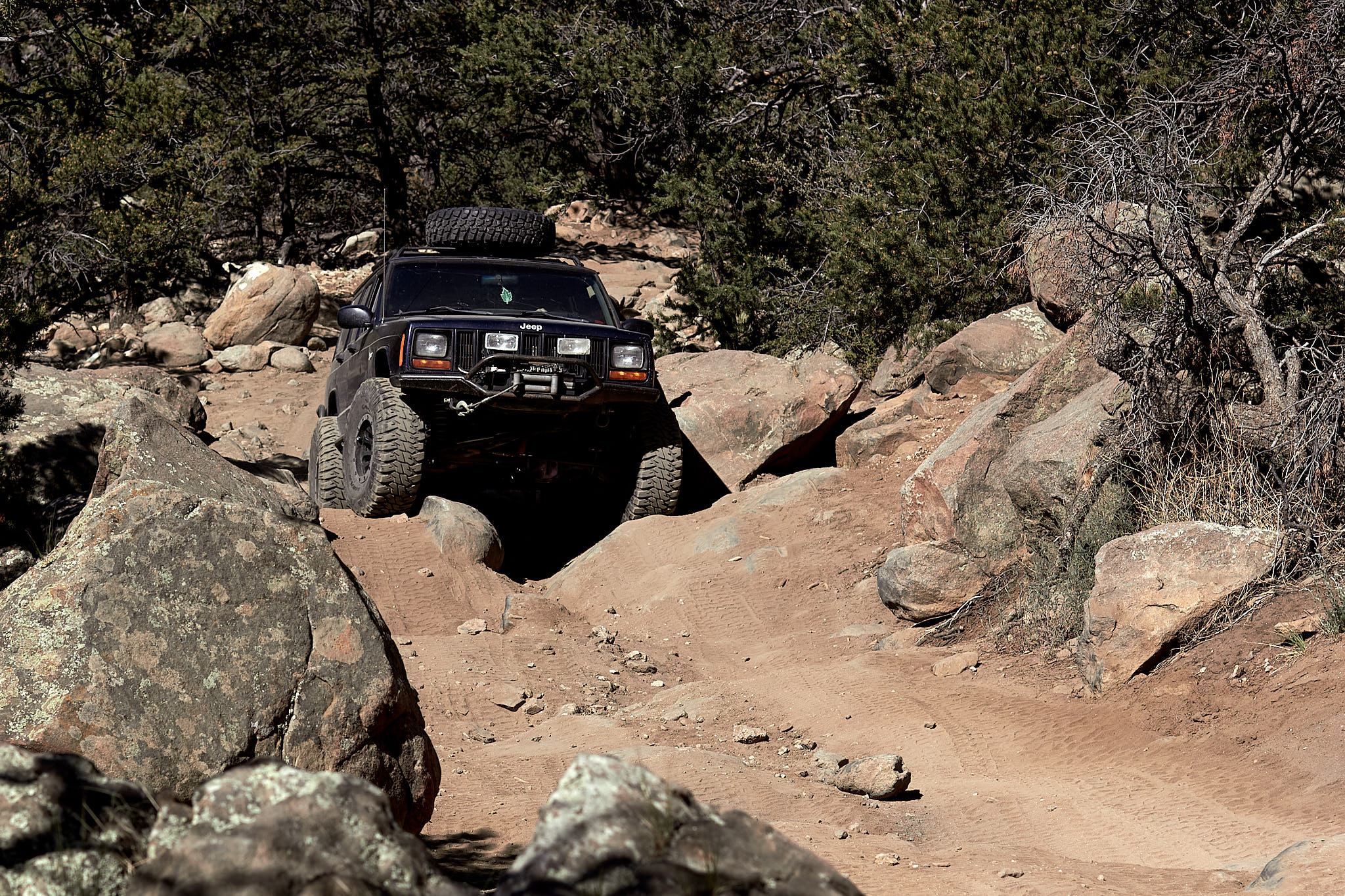 Rock crawling with Jeeps in Colorado